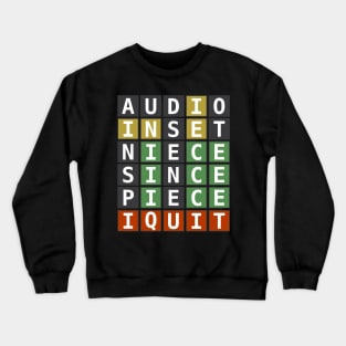 I Quit Wordle Crewneck Sweatshirt